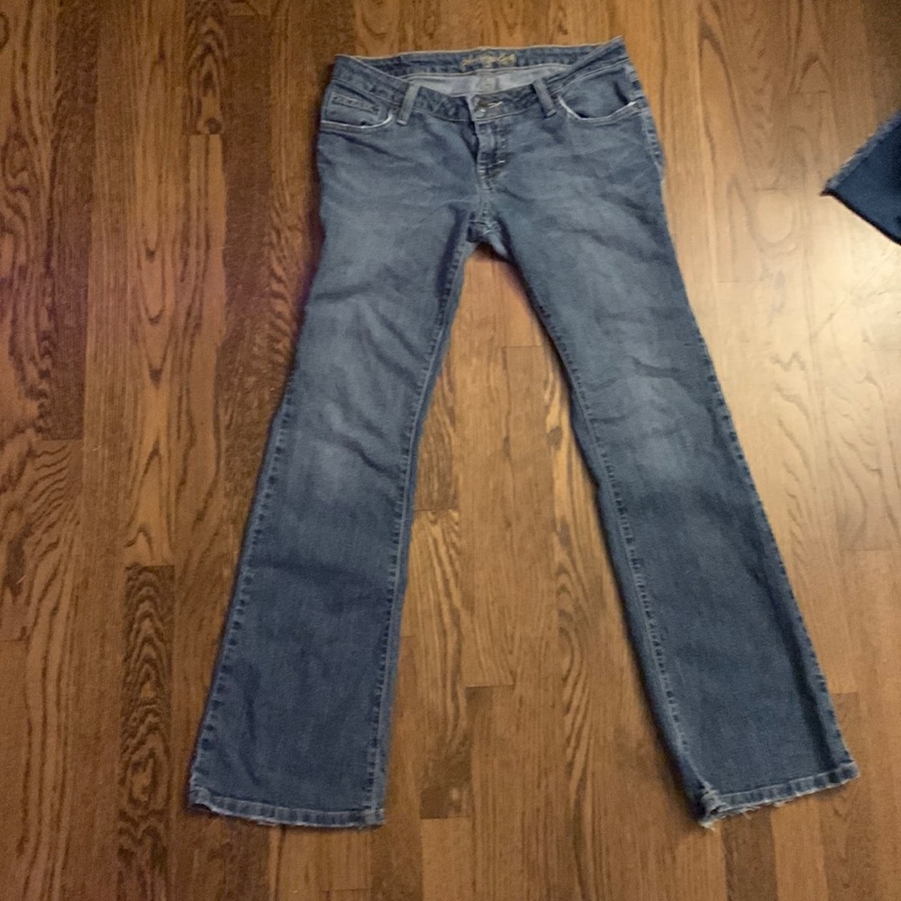 vintage american eagle low/mid rise flare jeans